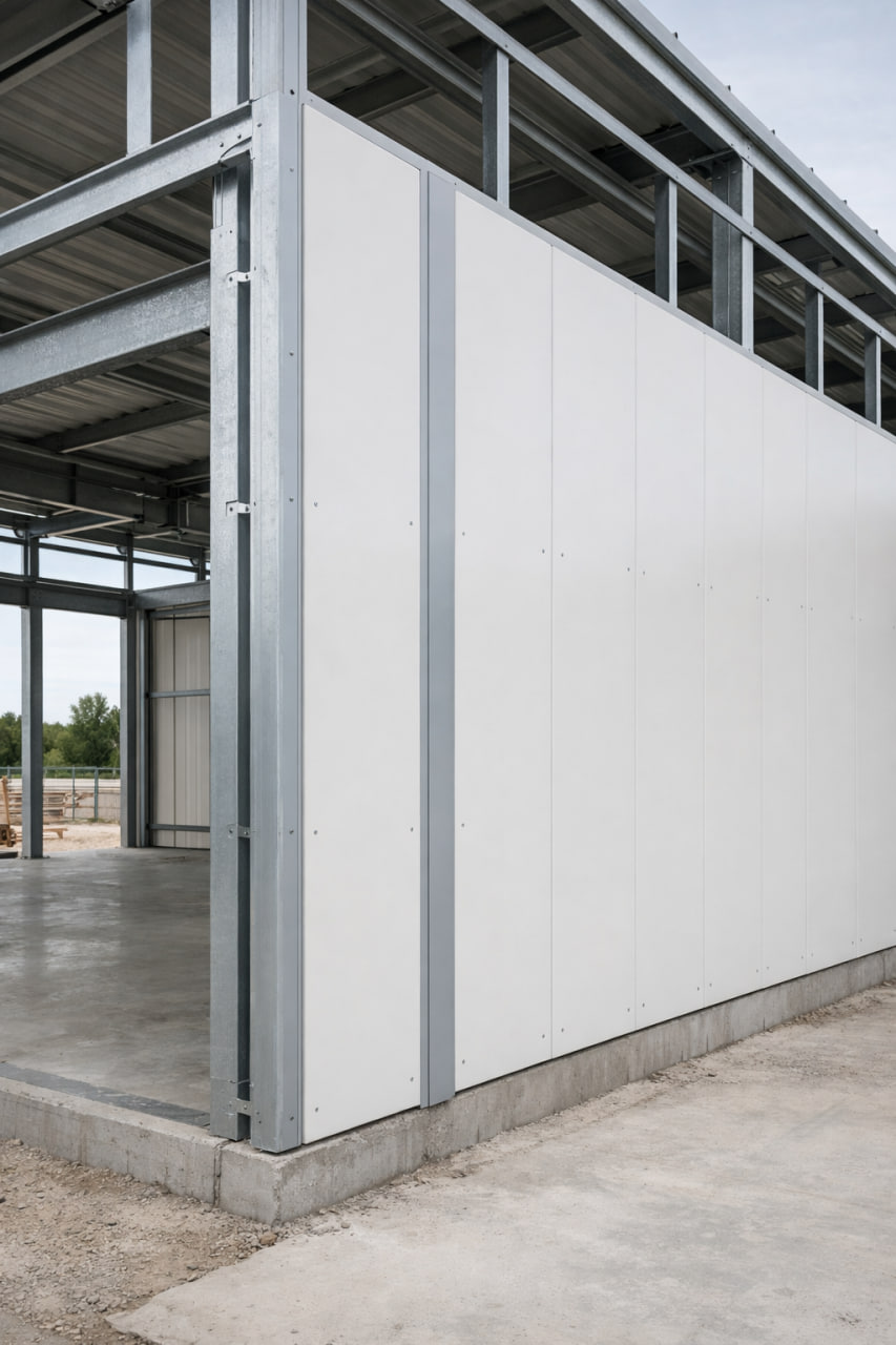 Обшивка каркаса и доборные участки